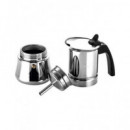 FAGOR Cafetera Italiana de Acero Inox para 4 Tazas Etnica 4