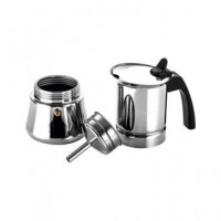 FAGOR Cafetera Italiana de Acero Inox para 4 Tazas Etnica 4