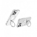 DEVIA Funda Transparente Magnetica con Soporte para Iphone 16 Pro Max