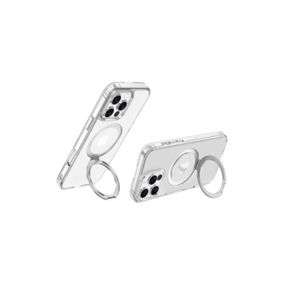 DEVIA Funda Transparente Magnetica con Soporte para Iphone 16 Pro Max