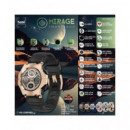 SAMI Reloj Smartwatch Inteligente Mirage WS-2389 Cardiaco/presion/oxigeno/estres Metal Rosa Dorado