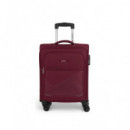 GABOL Maleta Viaje Pequeña Tela Lisboa Rojo