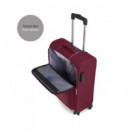 GABOL Maleta Viaje Pequeña Tela Lisboa Rojo