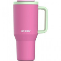 KAMBUKKA Termo con Asa Tumbler 950ML con Pajita 24H en Frio Color Chicle