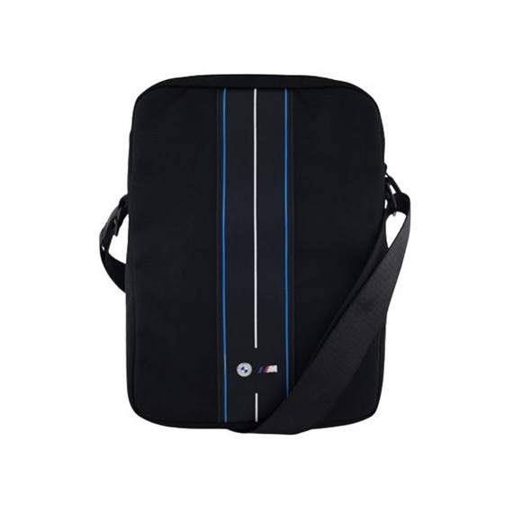 BMW Bandolera para Tableta 9/10" Negra con Raya Azul Blanca