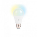 KSIX Bombilla Inteligente Wifi Smart Led Bulb 9W,806 LUMENES,E27 A60 Blanca Compatible Alexa Google