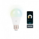 KSIX Bombilla Inteligente Wifi Smart Led Bulb 9W,806 LUMENES,E27 A60 Blanca Compatible Alexa Google