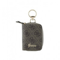 GUESS Cartera Tarjetero con Logo Marron