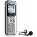 PHILIPS Grabadora de Voz Digital DVT2015 con 2 MICROFONOS,MP3,RADIO Fm, 8GB,CON Auriculares Sembley