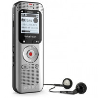 PHILIPS Grabadora de Voz Digital DVT2015 con 2 MICROFONOS,MP3,RADIO Fm, 8GB,CON Auriculares Sembley