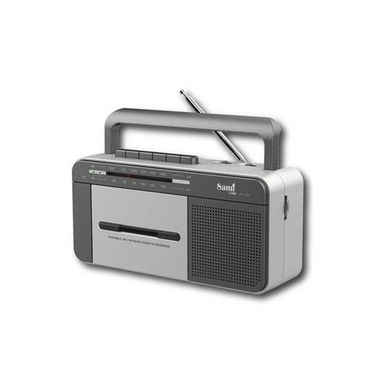 SAMI Reproductor Radio Cassette con Radio y  Grabadora con USB Grabador RS-12207,AM/FM,JACK 3.5MM