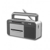 SAMI Reproductor Radio Cassette con Radio y  Grabadora con USB Grabador RS-12207,AM/FM,JACK 3.5MM