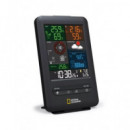 NATIONAL GEOGRAPHIC Estacion Meteorologica 5 en 1 Color Temperatura Interior Exterior Wifi
