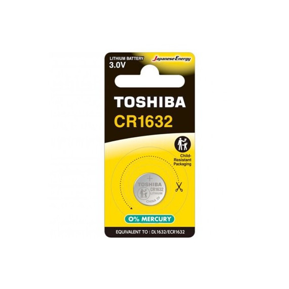 TOSHIBA Pila Boton CR1632 Litio 3V
