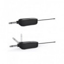 HIFUTURE Pack 2 Microfonos Inalambricos Recargables WM100 Negro