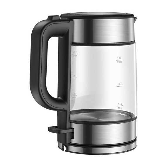 XIAOMI Hervidor de Agua Electrico de Cristal 1.7L 2200W Filtro Desmontable, Indicador Luz Led