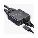 ANDOWL 1 Point 2 Splitter 1 RJ45/H a 2X RJ45/H 1000MBPS Q-RJ113 con Aimentacion Tipo C