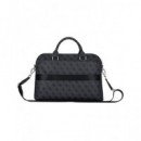 GUESS Funda Maletin para Portatil 13"-15"4G Zipper Negra con Logo