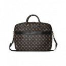 GUESS Funda Maletin para Portatil 13"-16" Peony Zipper  Negra