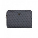 GUESS Funda Ordenador Portatil 4G Zipper 13"-14" Negra