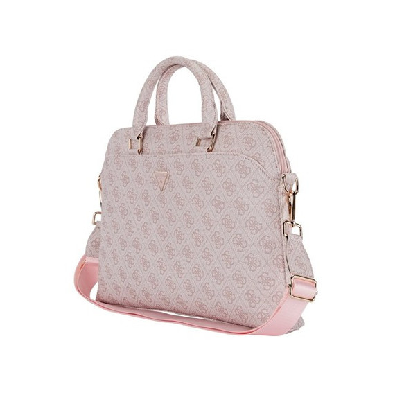GUESS Funda Maletin para Portatil 13"-15"4G Zipper Rosa con Logo