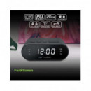 MUSE Radio Reloj Digital Pll M10CR Negro con Alarma Dual