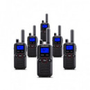 MIDLAND Pack 6 Walkie Talkies Pmr 32 Canales con Micro Auricular BR180