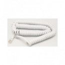 EUROCONNEX 1530BL Cable Telefono Rizado Blanco 1MTR