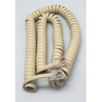 EUROCONNEX Cable Rizado Telefonico 3.5M Color Marfil 1530