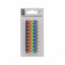 EUROCONNEX Pack 10 Marcadores para Cables con Numeros/colores KCM-4MM 2031100-4