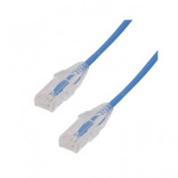 EUROCONNEX Cable Red RJ45 CAT6A 1MTR 0086AZ-1 Azul 10 Gpbs 500MHZ Lzsh &100% Cobre