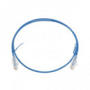 EUROCONNEX Cable Red RJ45 CAT6A 1MTR 0086AZ-1 Azul 10 Gpbs 500MHZ Lzsh &100% Cobre