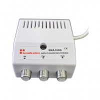 SURMEDIA Mini Amplificador de Antena TV 1ENTRADA - 2 Salidas 5G Lte SMA105G