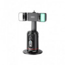 XO Soporte Movil Luz Led con Seguimiento Facial BLUETOOTH 360º XO-SS16(LW) con Mando
