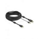 DELOCK Cable Hdmi/m a Displayport/m 4K 30 Hz con Alimentacion USB 10MTRS  85968