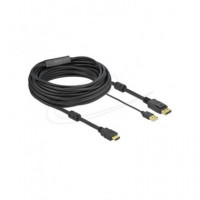 DELOCK Cable Hdmi/m a Displayport/m 4K 30 Hz con Alimentacion USB 10MTRS  85968