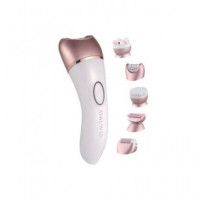 BEAUTIFLY Depiladora Masajeador Con 5 Cabezales Uso en Seco y Mojado Recargable
