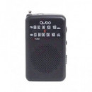 QUBO Radio Portatil Am/fm Rsi Negra