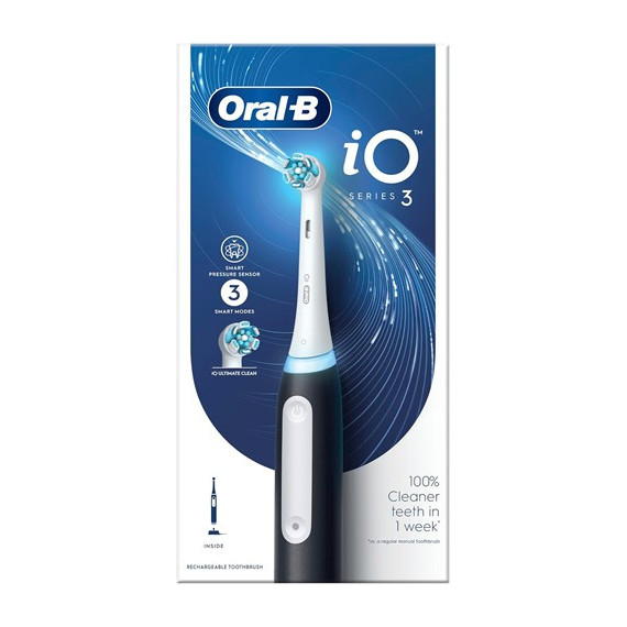 Oral B Cepillo Dental Electrico Io Series 3 Blanco Matt Negro  ORAL-B