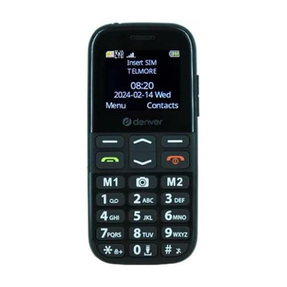 DENVER Telefono Basico con Teclas Grandes 4G Senior BAS-18600L Negro