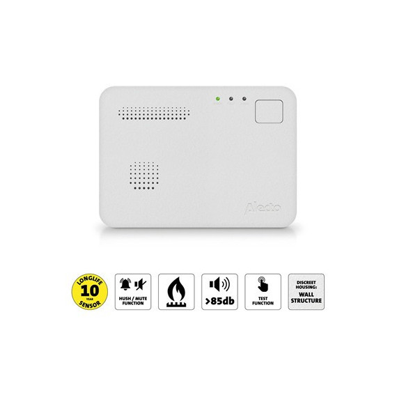 ALECTO Detector de Monoxido de Carbon Co HOG087,GASES.