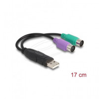 DELOCK Cable Adaptador Usb/m a 2XPS/2 61051