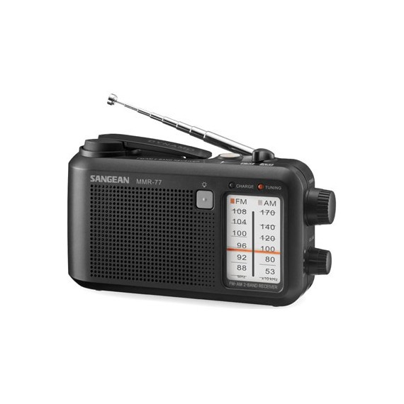 SANGEAN Radio Portatil  Am/fm de Emergencia Dinamo MMR-77