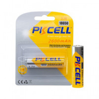 Pkcell Pila Litio Li-ion 18650 Recargable 3.7V 2600MAH con Teton  PIXEL