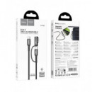 HOCO Cable Carga U142 USB Tipo-c a Magsafe 3 + Tipo-c 240W, 1.8 Mt, C To Mag 140W,CABLE Reforzado