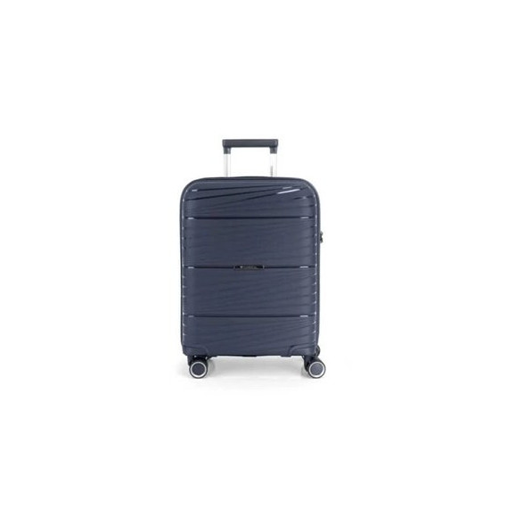 GABOL Trolley Maleta de Mano Pequeño con 4 Ruedas Polipropileno Kiba Azul Marino 54X39X20 Cm