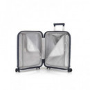 GABOL Trolley Maleta de Mano Pequeño con 4 Ruedas Polipropileno Kiba Azul Marino 54X39X20 Cm