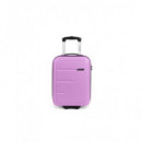 GABOL Mini Maleta Cabina 2 Ruedas Future Plus Rosa para Colocar Debajo del Asiento