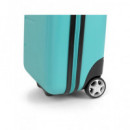 GABOL Mini Maleta Cabina 2 Ruedas Future Plus Turquesa para Colocar Debajo del Asiento