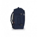 GABOL Mochila para Aquipaje Avion Abordo S Azul Week Eco 25.5L